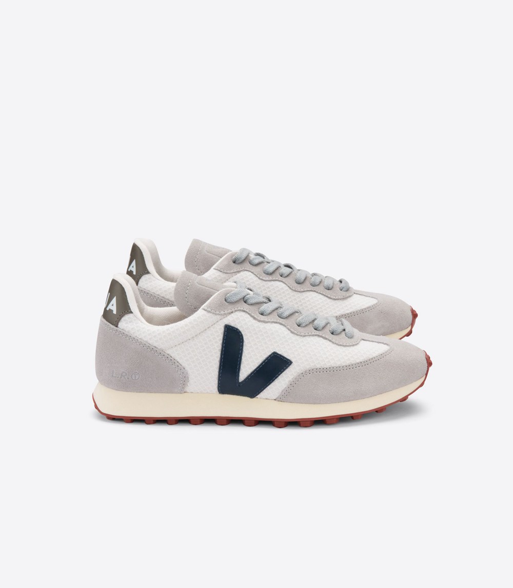 Veja Sneakers Herr - Rio Branco Hexamesh Gravel - Vita/Grå - 962107-QPT